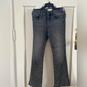Madewell Women's Charcoal Kick Out Jeans